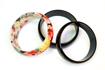 Three banglesの写真素材