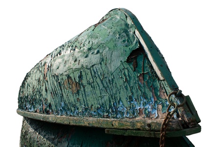 Old inverted boatsの写真素材
