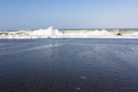 Surf on sea-shoreの写真素材