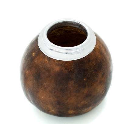 Calabash is isolated on a white backgroundの写真素材