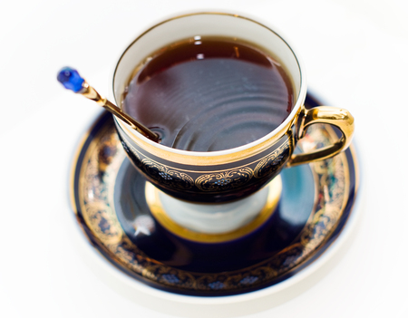 Cup of tea it is isolated on a white backgroundの写真素材