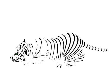 Strips of tigerのイラスト素材
