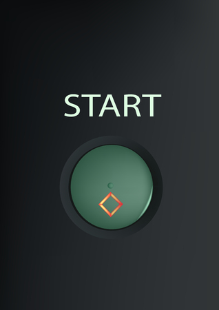 Button of startのイラスト素材