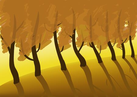 Autumn treesのイラスト素材