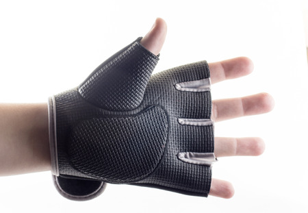 Wrist in sports stamps on a white backgroundの写真素材