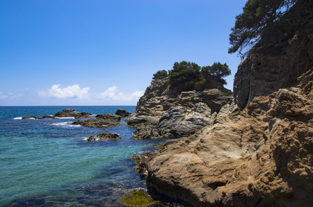 Stony coast of Spain, Barcelona, ??Lloret de Mar