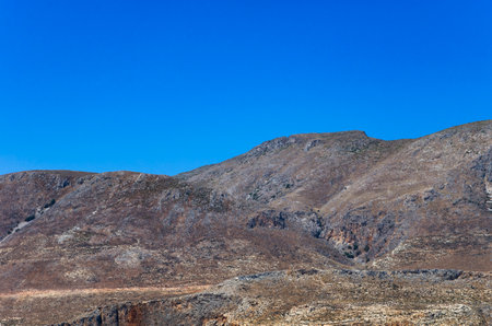 Mountains on the Greek island of Crete, landscapeの写真素材