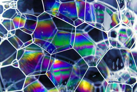 blue soap bubbles
