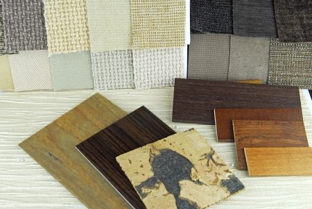 upholstery tapestry color samples planningの写真素材