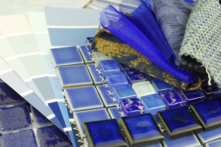 repair decoration planning upholstery  tapestry color selection の写真素材