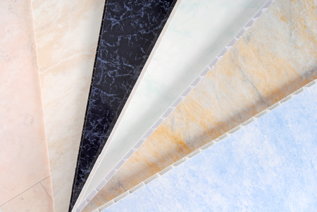 pvc plastic cladding panel samplesの写真素材