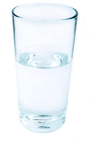 glass of water isolatedの写真素材