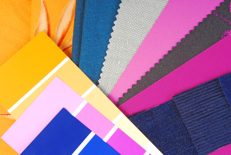 color design cloth selection for interiorの写真素材