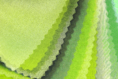 lime green organza color selectionの写真素材