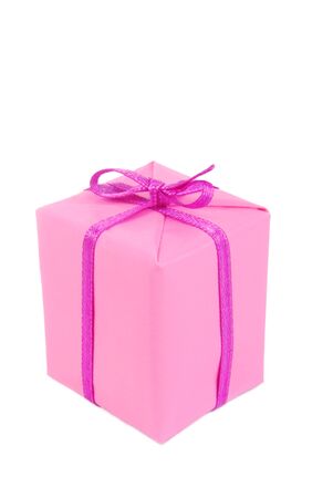 gift present isolated on whiteの写真素材