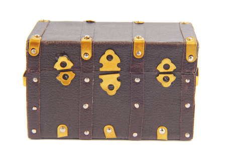 chest ark vintage isolated on whiteの写真素材