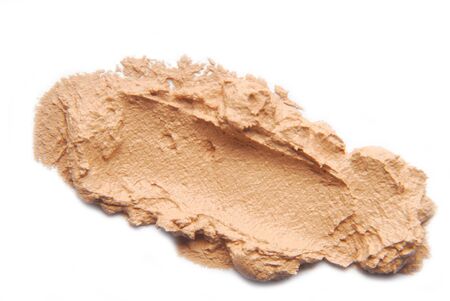 makeup foundation sample  isolated on whiteの写真素材