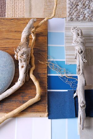 interior color design selection in marine concept style