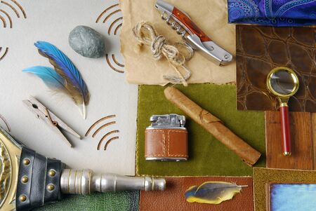 man retro vintage accessory concept