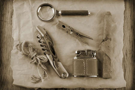 man retro vintage accessory concept