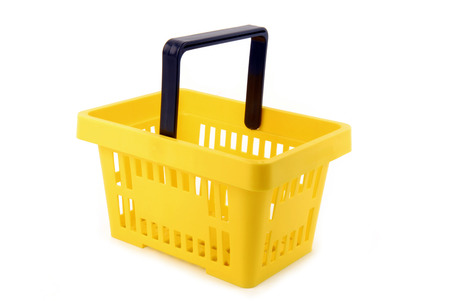shopping basket isolated on white