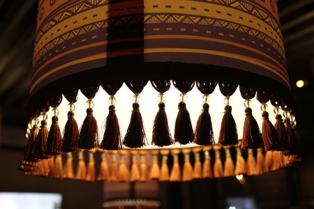 eastern chayhana lamp, good background national colouritの写真素材
