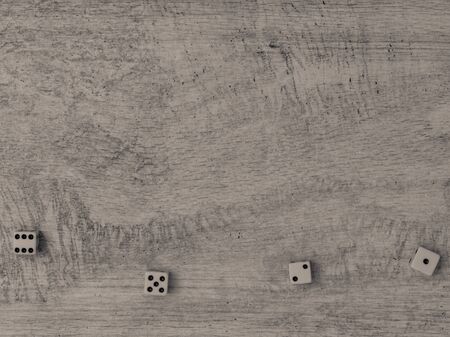 dice on a light background textureの写真素材