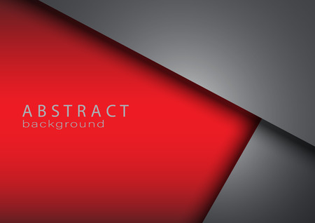 vector of abstract background  red and gray color triangle shape with copy spaceのイラスト素材