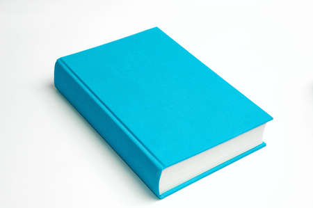 Blue book isolatedの写真素材