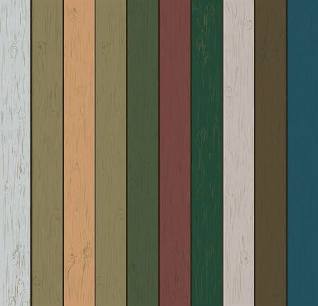 The wooden planks of various shades and colors. Realistic wood texture. You can easily change. Vector illustration.のイラスト素材