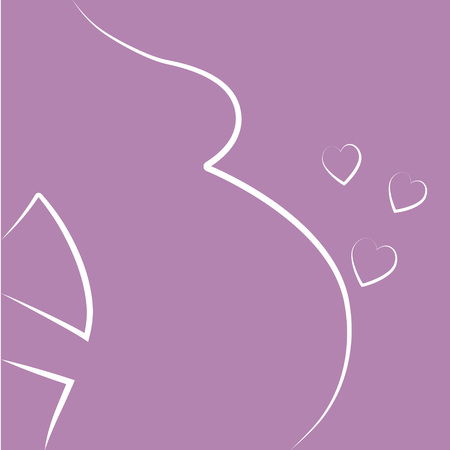Pregnant woman. For mobile applications. Childbirth, Maternity and child care. Vector illustration.のイラスト素材