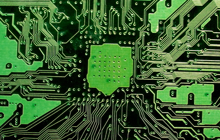 card of the video card. PCB tracks