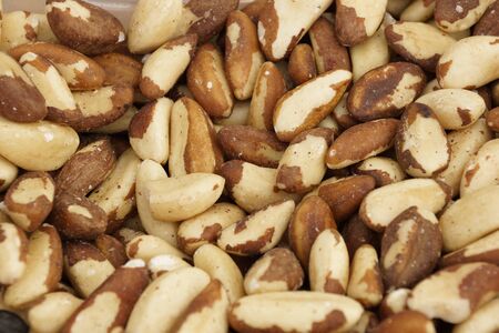 peanuts nuts many close-upの写真素材