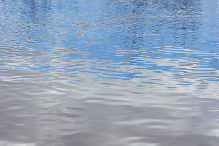 spring water texture reflection of clouds and trees