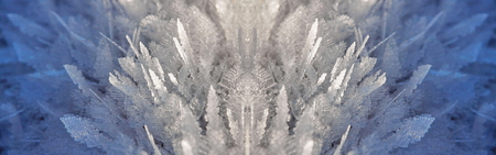 ice snow crystals cold frosty background close-up