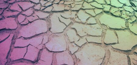 shell of earth cracked dried bark sand clay without water background.  Global warming concept. Ecology concept.の写真素材