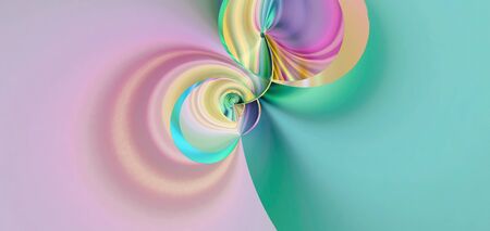 abstract geometric modern floral circles arcs gradients background multicolor pastel rainbow colors