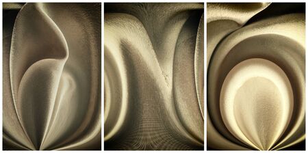 fabric wavy abstract gold background color  fashion concept for design and printing