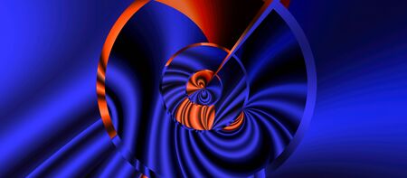 abstract modern background geometry circles lines wave blue and orange trend color 2020. Geometric...