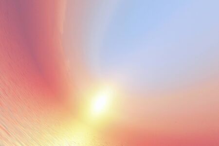 sunset on the sea or lake yellow sun pink gave silvery water calm rest watch the sunset. beautiful...