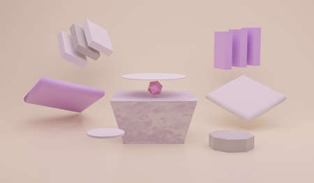 Abstract background. minimal style for product branding. podium for product presentation. Mock up...