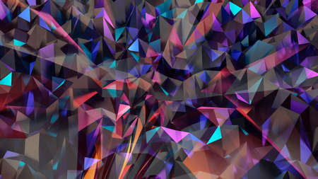 abstract crystal background, cubism geometry, beautiful interior panel