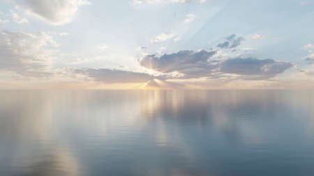sky and water reflection beautiful sunset clouds are reflected