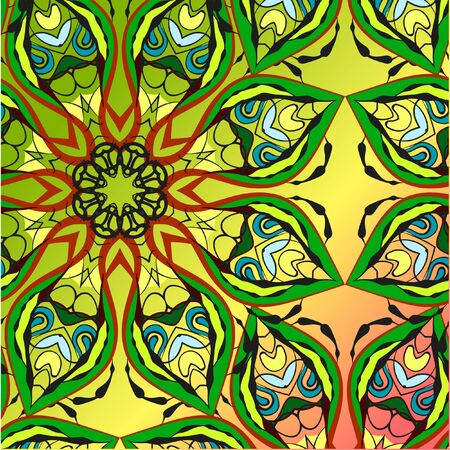 Tropical background which can be used as a greeting card and an invitaionのイラスト素材