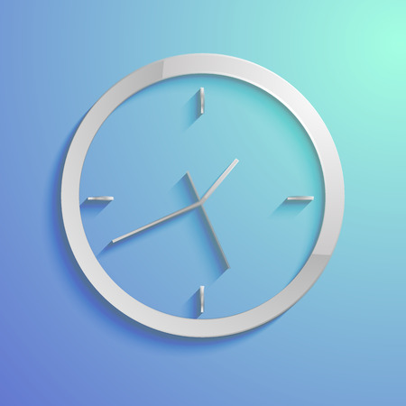 Vector background with a clockのイラスト素材