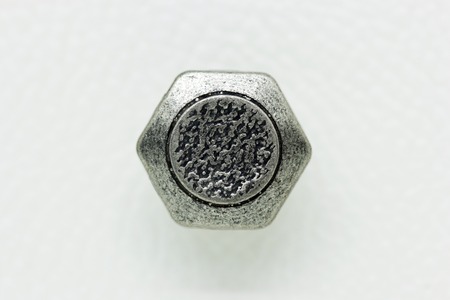 Round Metal Jeans Button in vintage styleの写真素材