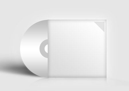 Blank CD or DVD box mockup, 3d rendering. Computer digital drawing.の写真素材
