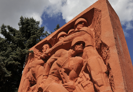 Memorial in honor of the Victory in Second World War. Chisinau, Moldovaのeditorial素材