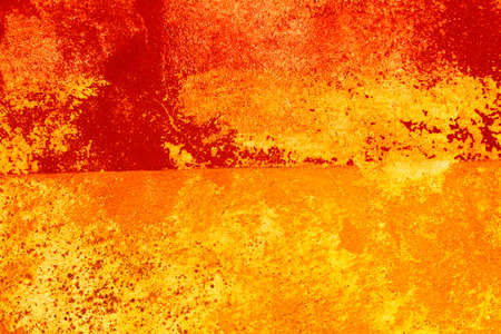 Cement red and orange background - Grunge hand painted textured wallpaper - Modern varnish for...