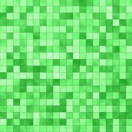 Seamless small tiles texture in different shades of greenの写真素材